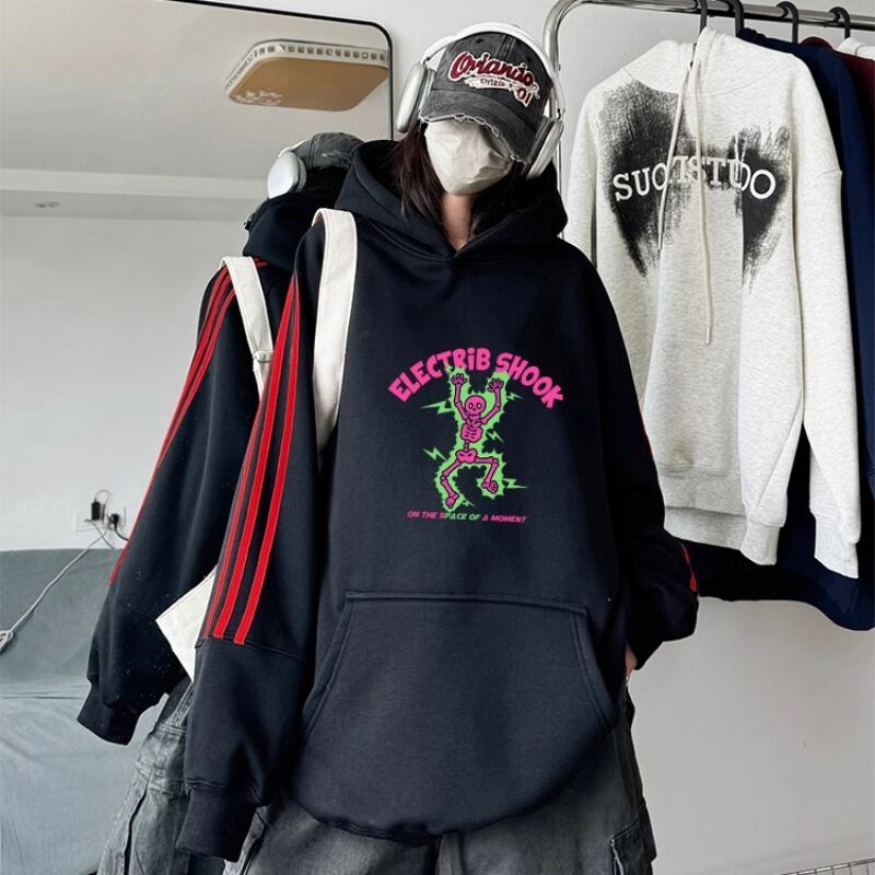 今季も大流行 プラスベルベット ファッション 3色 男女兼用 パーカー F-10176