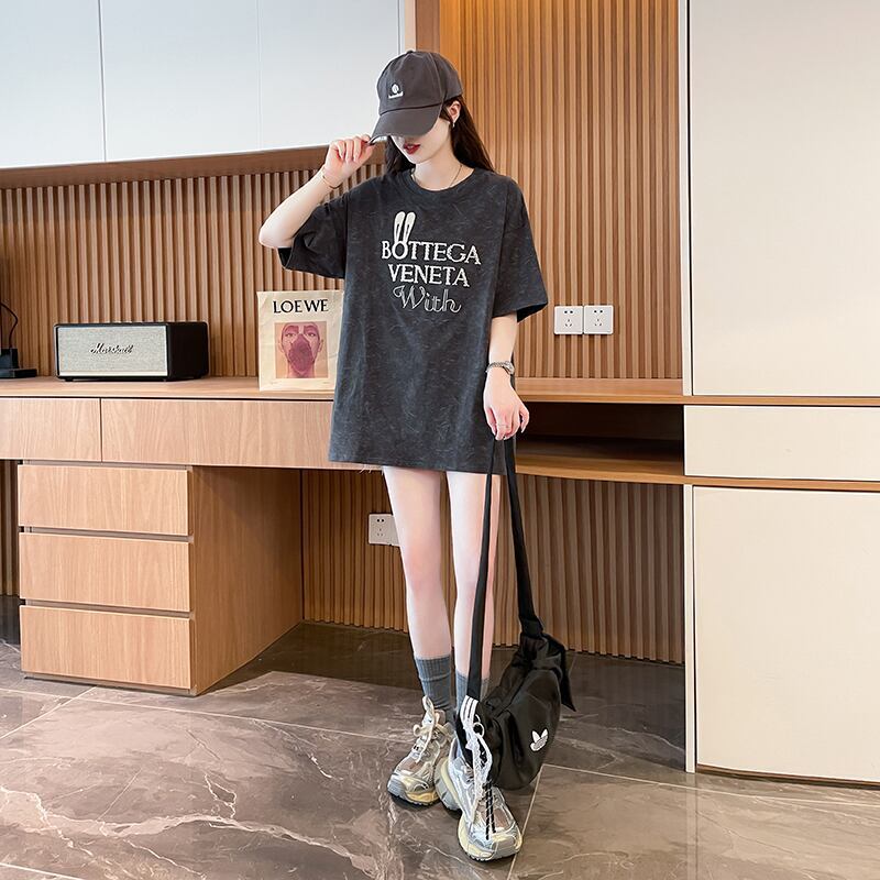 絶対欲しい 早い者勝ち 絶対流行 カジュアル 2色選択 Tシャツ<F-11707>