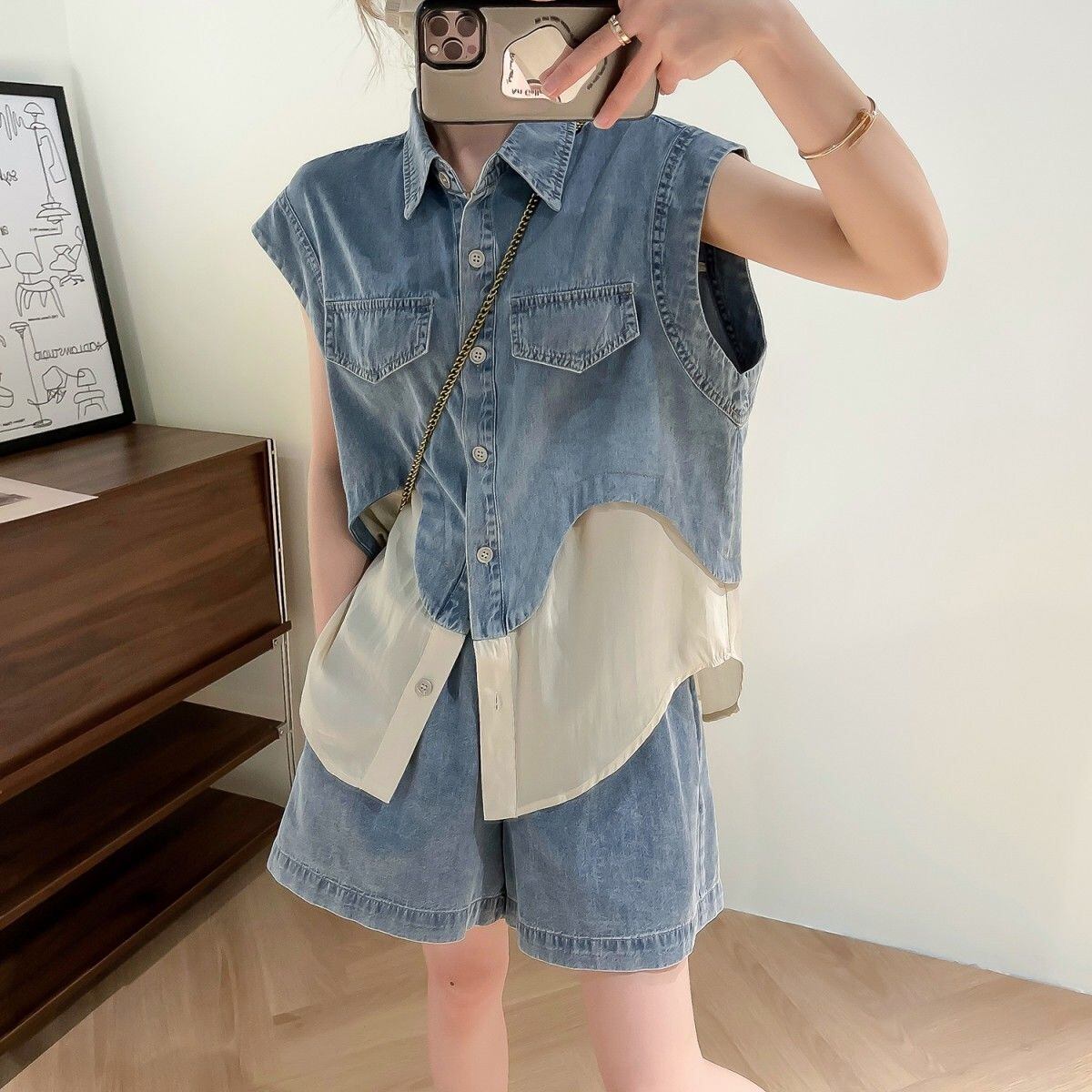 今季マストバイ 上品 ファッション 半袖Ｔシャツⅹパンツセット <F-6575>