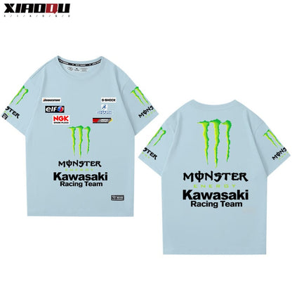 男女兼用 ファッション プリント 半袖 Tシャツ F-13262