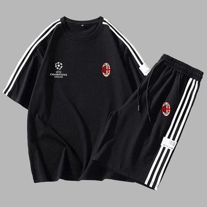 超人気 上質 男女兼用 スポーツ風 Tシャツ & ショーツ セットアップ F-13197