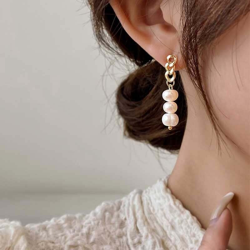 オシャレ度満点 清純甘くて女子力UP 気質溢れる チェーン イアリング アクセサリー＜isf-2782＞