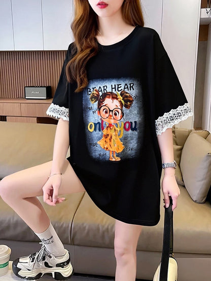 美人度アップ カジュアル 好感度UP 全4色 半袖 Tシャツ ＜F-11118＞