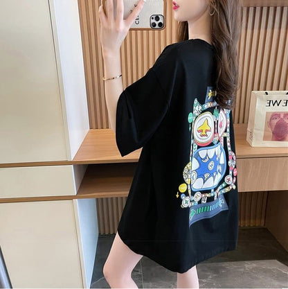 パーソナライズされたプリント半袖Tシャツ<F-5036>