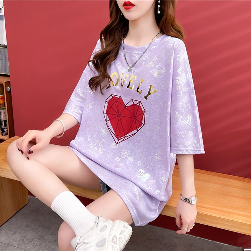 話題沸騰中 ファッション 個性派 プリント 全3色 半袖Tシャツ<F-8508>