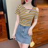 カジュアル   オシャレ度満点 Tシャツ カットソー＜F-3565＞