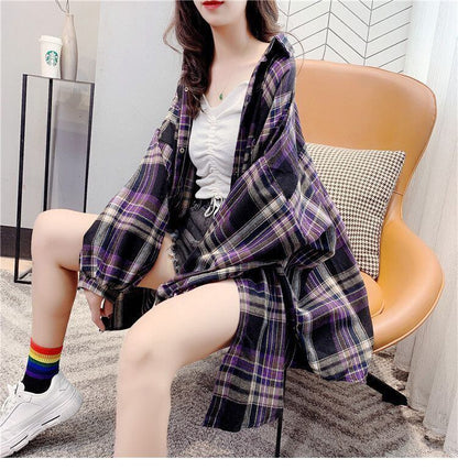定番シンプル チェック柄 アクティブも綺麗も叶う シャツ ＜F-9235＞