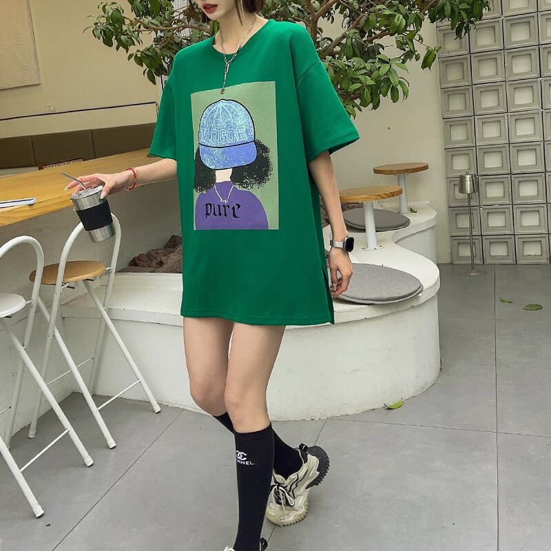 話題沸騰中 都市ファッショ 流行新作 オシャレ デザイン プリント全6色 半袖TシャツF-9108