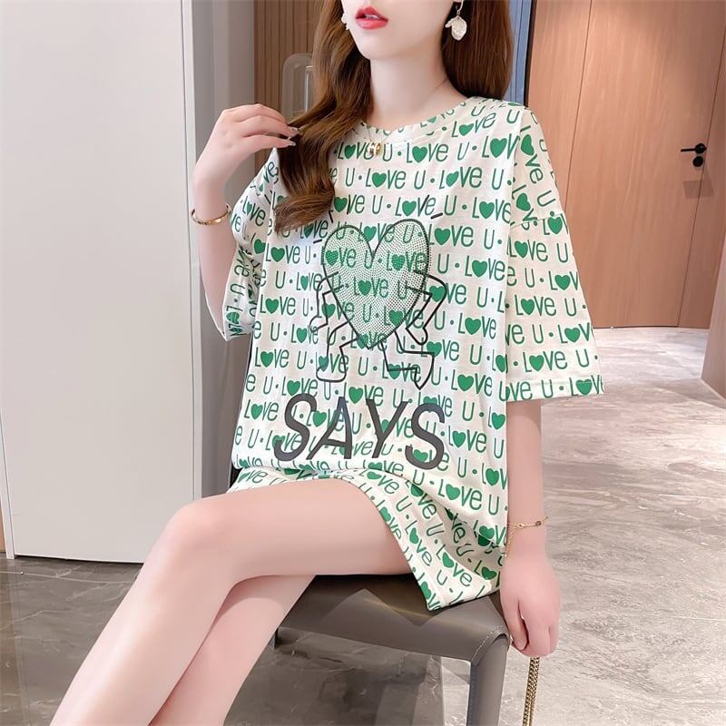 カジュアル   オシャレ度満点 Tシャツ カットソー＜F-3411＞