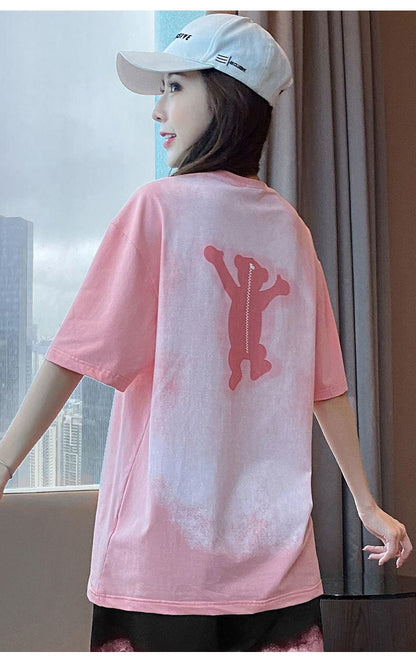 数量限定 ファッション 個性派 半袖Ｔシャツⅹパンツセット全4色F-8783