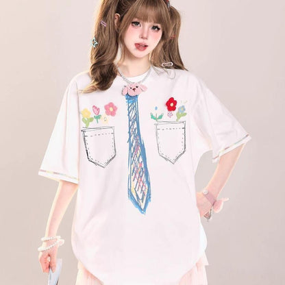 定番シンプル 絶対流行 今季マストバイ 早い者勝ち カジュアル 2色選択 Tシャツ<F-11664>