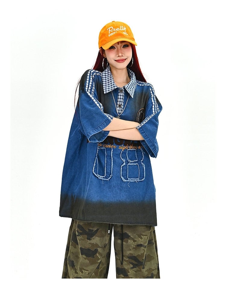 主役級  美人度アップ   売れ筋  全2色 ロゴプリント 男女兼用 半袖シャツ F-13036