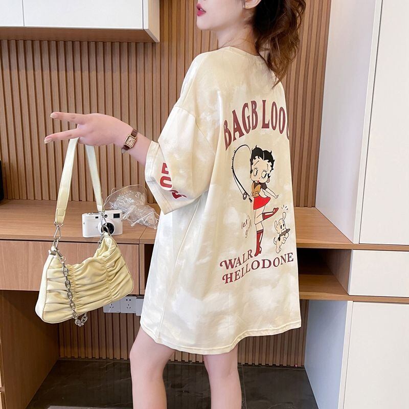 【半額！期間限定！！】超人気 プリント ロゴ ゆったり 3色 半袖Tシャツ＜F-8348＞