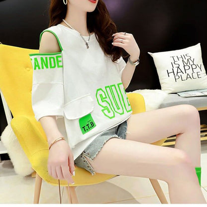 今季マストバイ プリント全3色 アバンギャルド 半袖Tシャツ＜F-8167＞