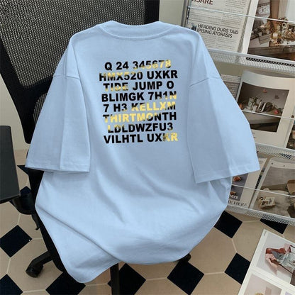 大人可愛い カジュアル 定番シンプル プリント 6種選択可 半袖TシャツF-8906