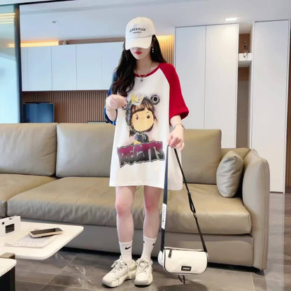 売れ筋 絶対流行 早い者勝ち 早い者勝ち カジュアル 2色選択 Tシャツ<F-11142>