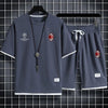 男女兼用 スポーツ風 Tシャツ & ショーツ セットアップ F-7043
