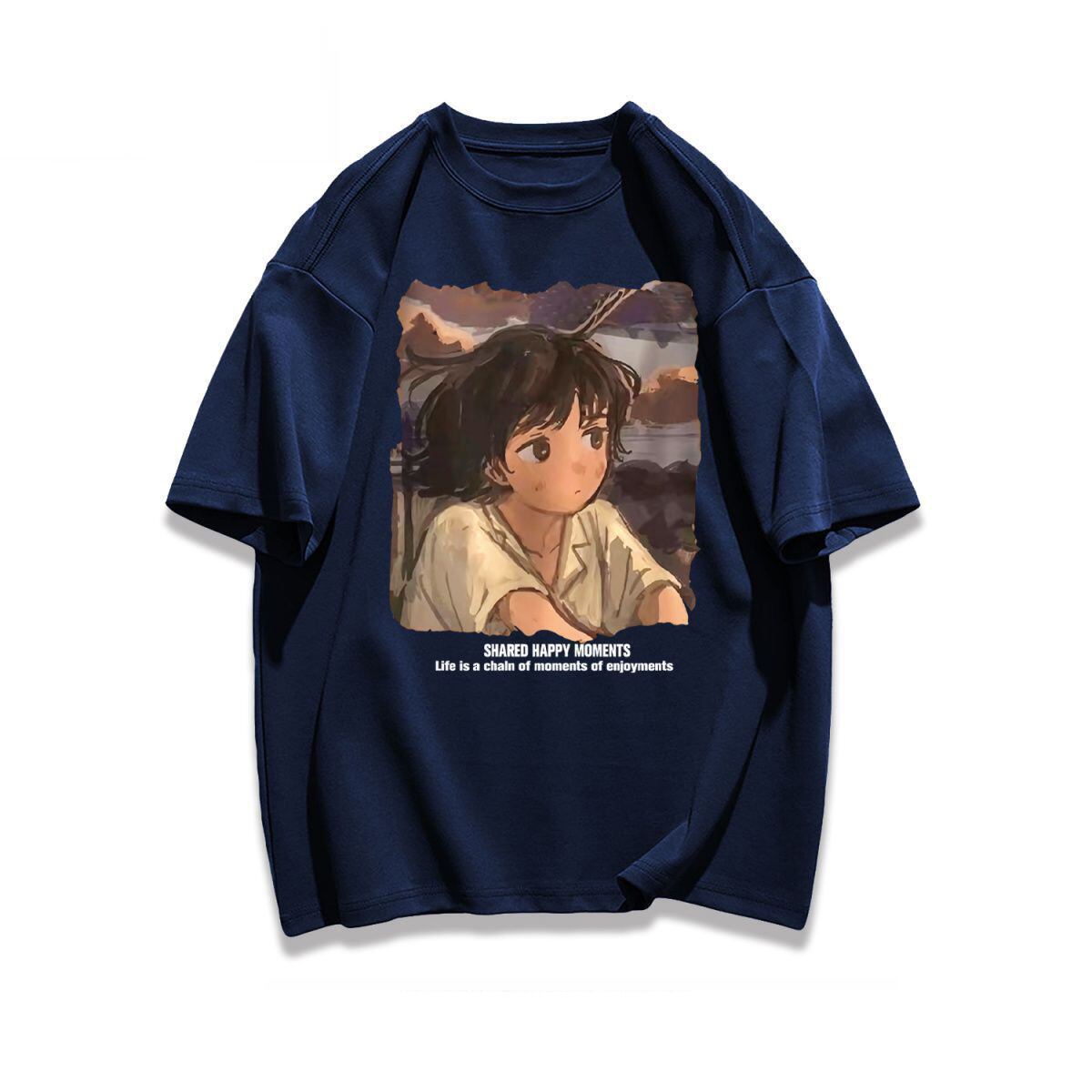 都市ファッショ デザイン オシャレ カジュアル プリント全5色 半袖Tシャツ<F-9258>