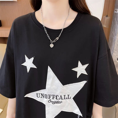 新作   おしゃれな星柄Tシャツ