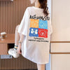 大活躍 プリント カジュアル 5色選択 半袖Tシャツ＜F-8584＞