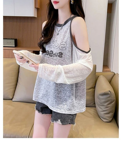 大人気 ラウンドネック スウィート 長袖 Tシャツ ＜F-8629＞