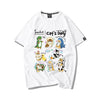 超人気 軽くて涼しくて可愛い！デザイン性抜群 カジュアル プリント全6色 半袖TシャツF-9319