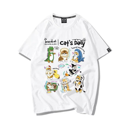 超人気 軽くて涼しくて可愛い！デザイン性抜群 カジュアル プリント全6色 半袖TシャツF-9319