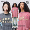 ストリートトレンドのレターファンプリント半袖Tシャツ<F-2906>