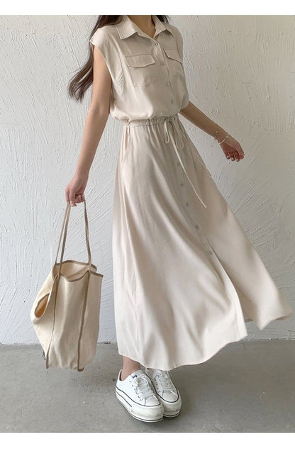新商品 シンプル エレガント ワンピース全3色＜iF-8231＞