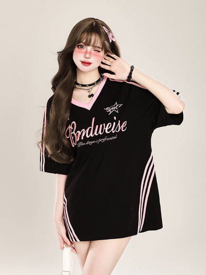絶対欲しい アバンギャルド おしゃれ度高め プリント全2色 半袖TシャツF-9244