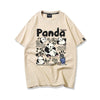 売り切れ必至 カジュアル ファッション感満々 アバンギャルド プリント カップル 全7色 半袖 Tシャツ F-9320