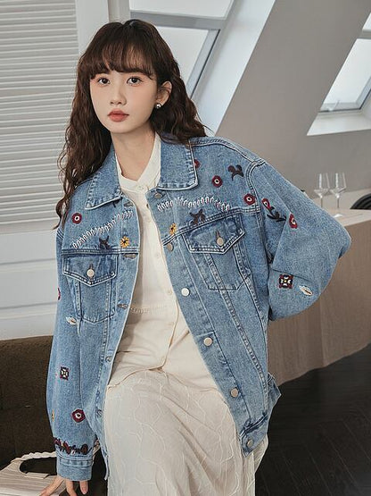 超人気   ファッション デニムジャケット<F-6543>