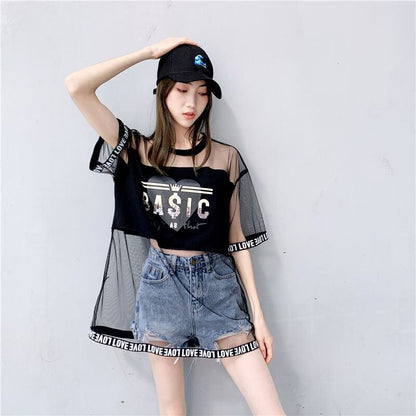 売り切れ必至   個性派 ゆったり半袖 Tシャツ全4色 ＜F-8157＞