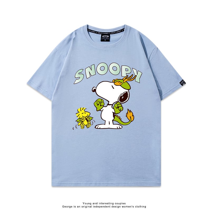 男女兼用 高品質 カジュアル プリント Tシャツ F-13336