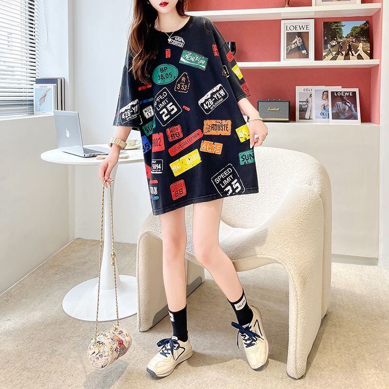 今季マストバイ 早い者勝ち 絶対流行 カジュアル 2色選択 Tシャツ<F-11563>