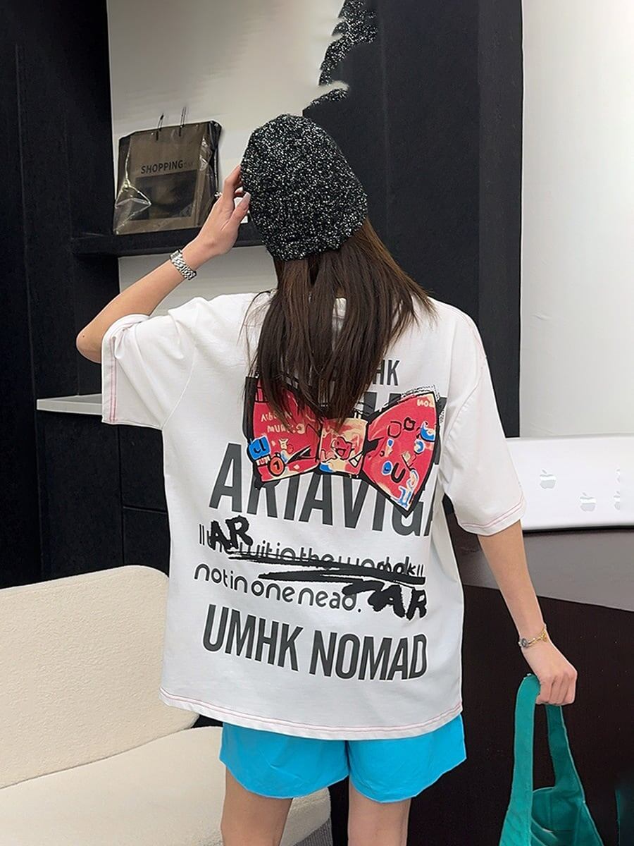 美人度アップ 海外トレンド 定番シンプル 好感度UP カジュアル 全3色 半袖 Tシャツ ＜F-11236＞
