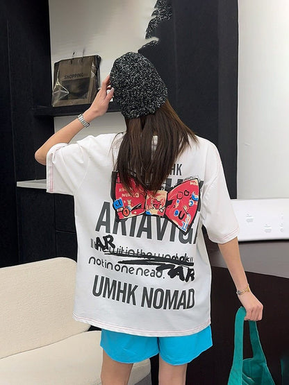 美人度アップ 海外トレンド 定番シンプル 好感度UP カジュアル 全3色 半袖 Tシャツ ＜F-11236＞
