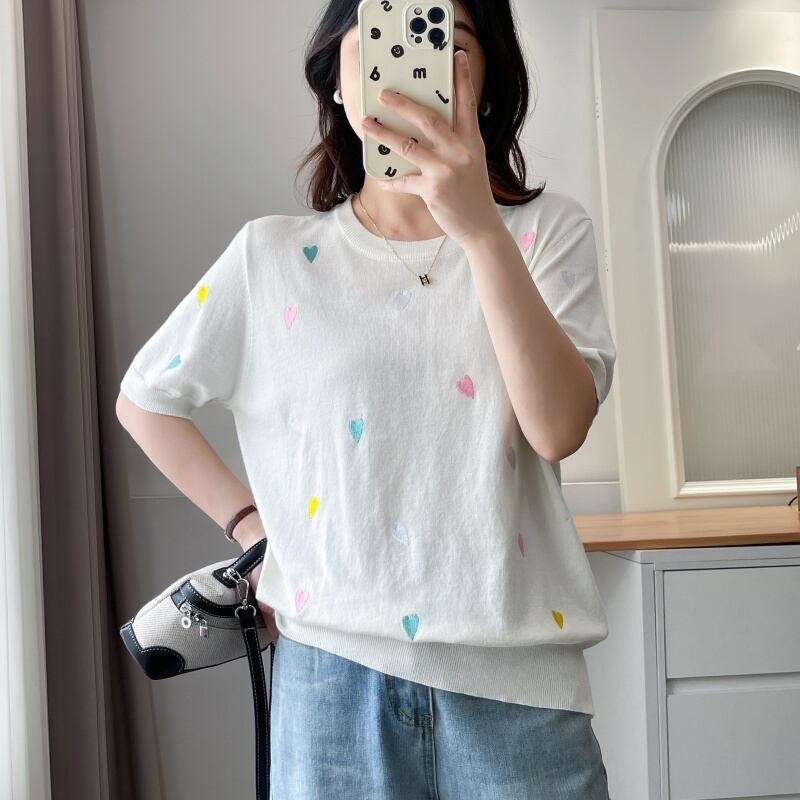 大活躍 好感度UP 海外トレンド カジュアル 全3色 半袖 Tシャツ ＜F-12038＞