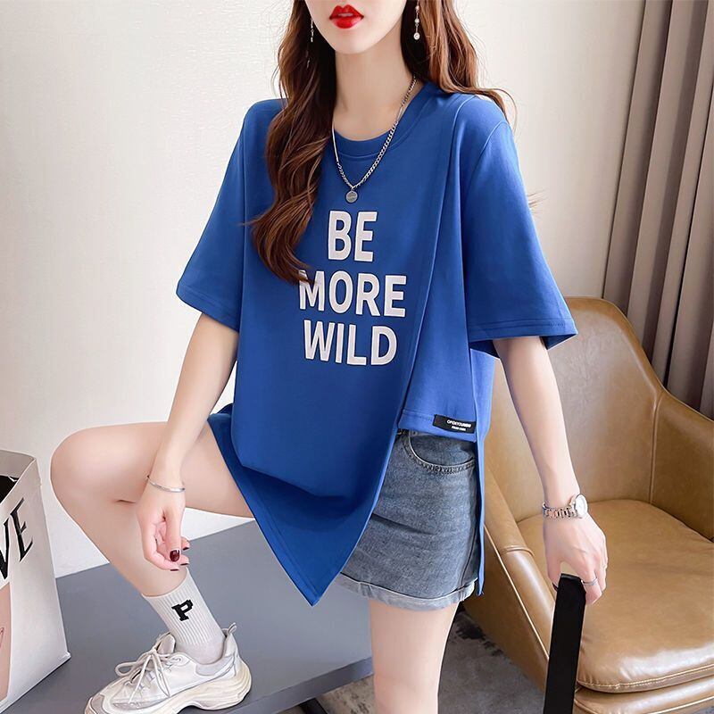 今季マストバイ タイルアップ ファッション感満々 プリント 4色選択 半袖Tシャツ＜F-9245＞