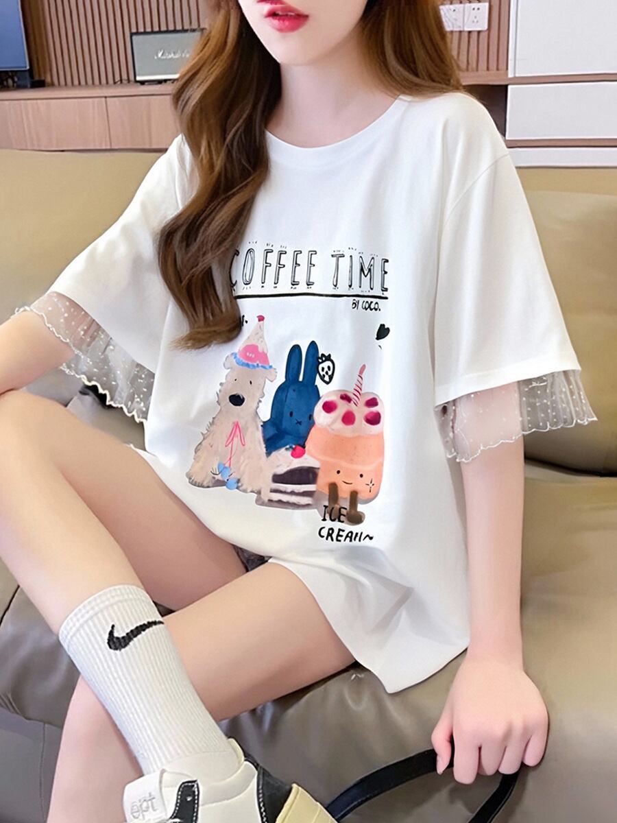 今季マストバイ 美人度アップ 大好評 好感度UP カジュアル 全4色 半袖 Tシャツ ＜F-11349＞