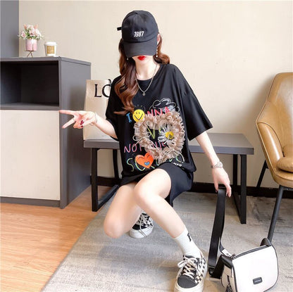 話題沸騰中 高級感溢れる オシャレ度満点 3色選択可 Tシャツ カットソー＜F-8293＞