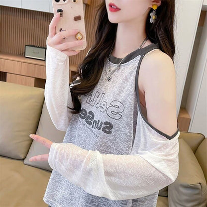 大人気 ラウンドネック スウィート 長袖 Tシャツ ＜F-8629＞
