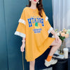 コットンレーストリム半袖Tシャツ<F-3028>