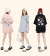 売り切れ必至 4色選択 ポップなプリントが夏に映えるプリント 半袖Tシャツ＜F-9327＞