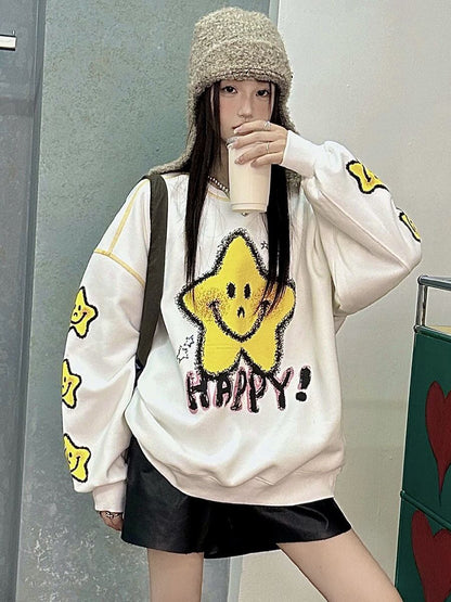 絶対流行 大人可愛い スタイルアップ効果抜群 プリント カジュアル 5色選択 パーカーF-9359