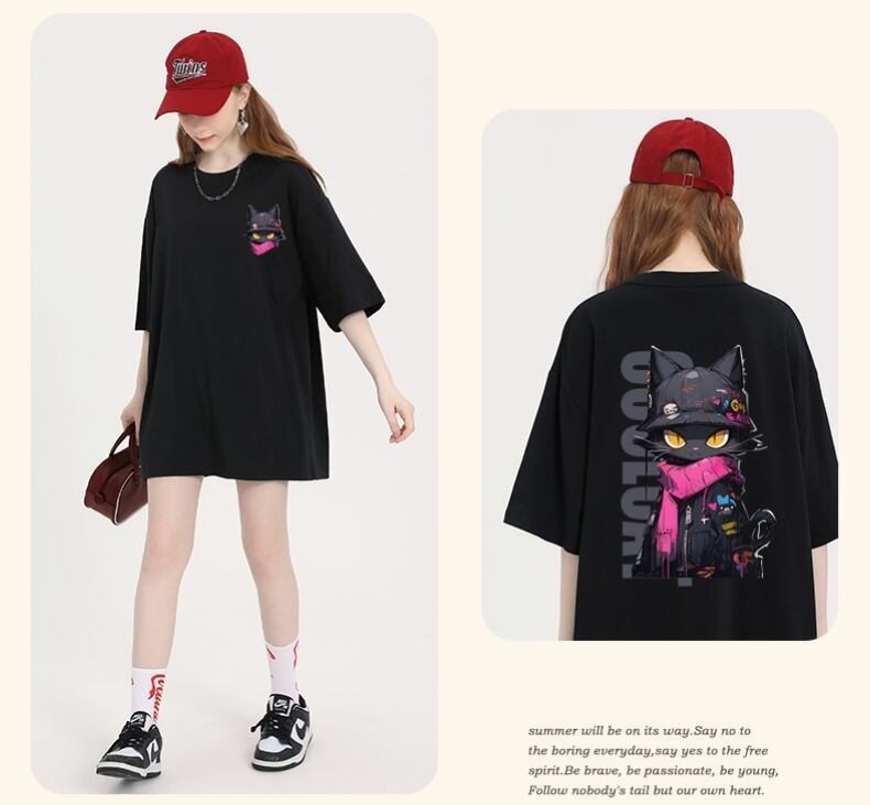 絶対欲しい 絶対流行 キュート 早い者勝ち カジュアル 2色選択 Tシャツ<F-11137>