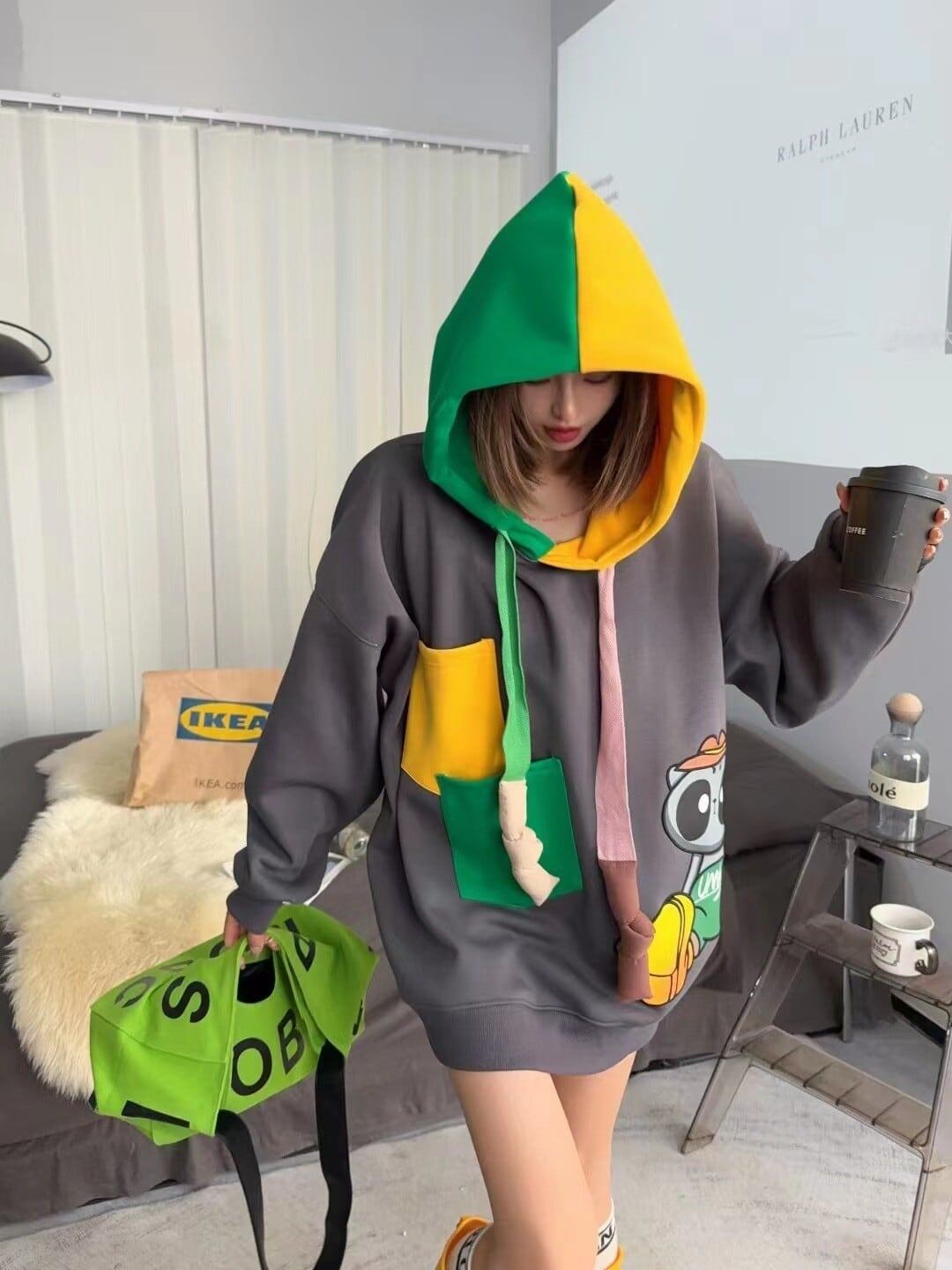 主役級   ポケット裏起毛オーバーサイズ