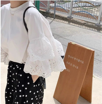定番シンプル 大人可愛い 美人度アップ 早い者勝ち カジュアル 共2色 Tシャツ<F-12150>