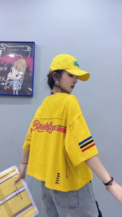 ファッション 美人度アップ おすすめ 好感度UP カジュアル 全4色 半袖 Tシャツ ＜F-11219＞