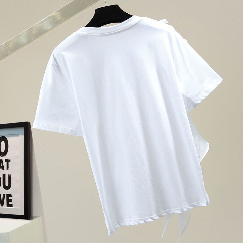 好感度100％ 早い者勝ち 絶対流行 カジュアル 2色選択 Tシャツ<F-11896>